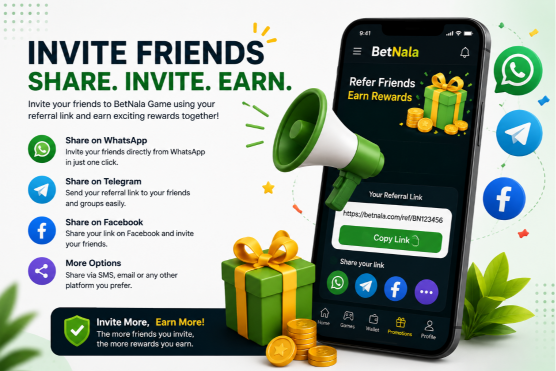 BetNala Game Referral Bonus for PK
